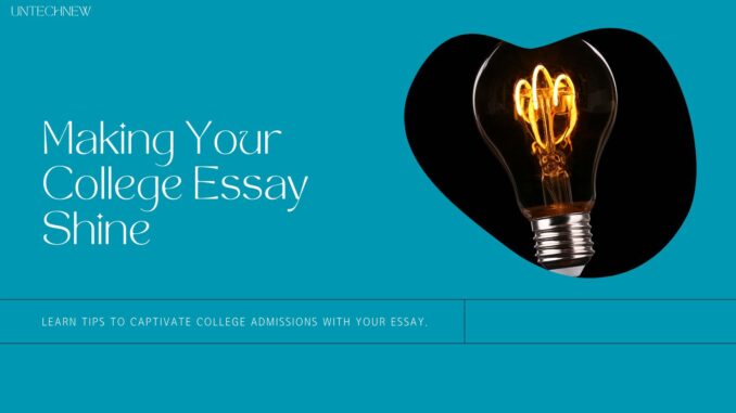 Standing Out in the Crowd: How to Make Your College Essay Shine